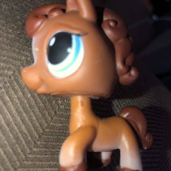 LITTLEST PET SHOP # 337 BROWN HORSE PONY 2007 GRAY MAGNET LPS - Picture 2 of 4